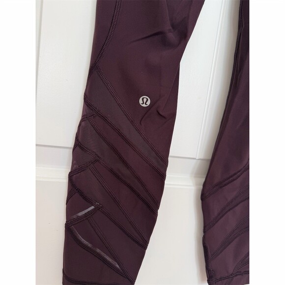 Lululemon Speed Up Tight 4 Black Cherry Women’s 25” Yoga Leggings Gym - Picture 7 of 10